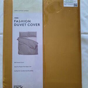 Nordstrom Rack 100% Cotton Gold King Fashion Duvet Cover